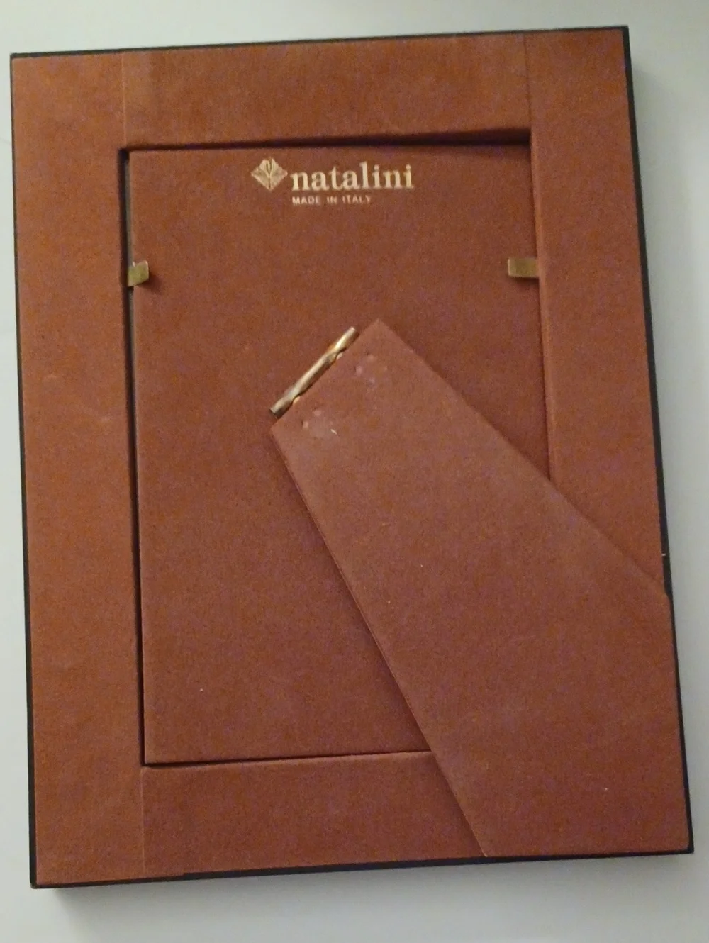 Natalini Italian 2 Picture Frames Red Tan